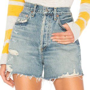AGOLDE Dee Short in Riccochet wash